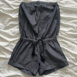 Tezenis Grey Cut-Out Back Tube One-Piece Romper